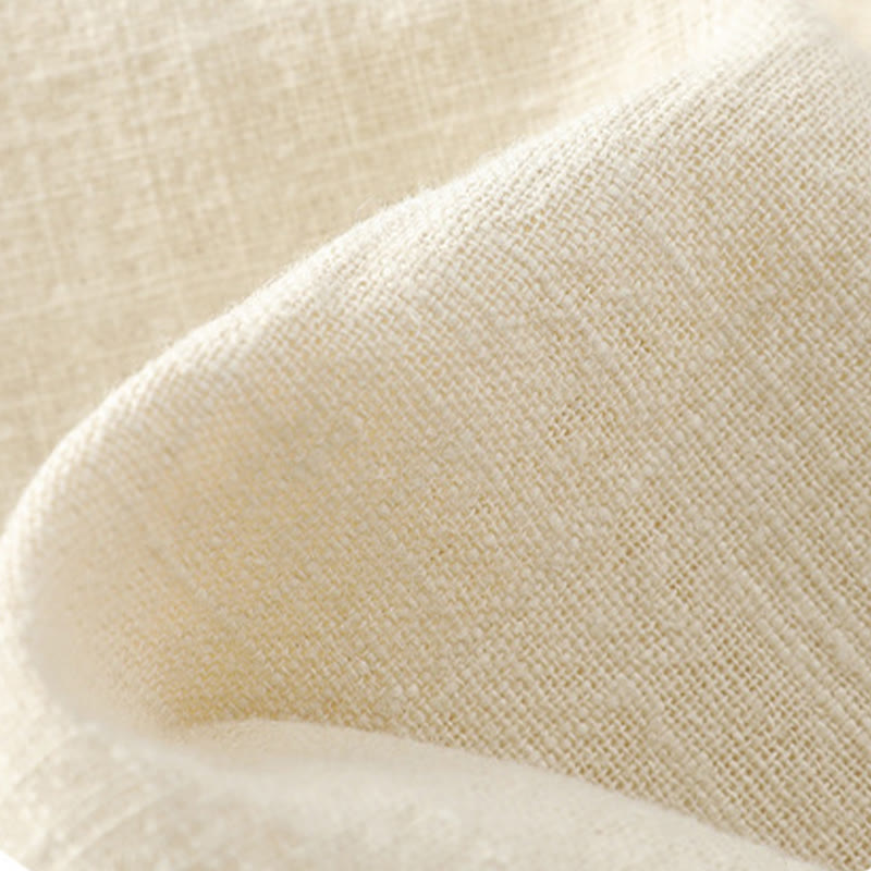 Buddha Stones Men's Button Ramie Linen Cotton Fleece Lined Jacket Shirt With Pockets - image 33