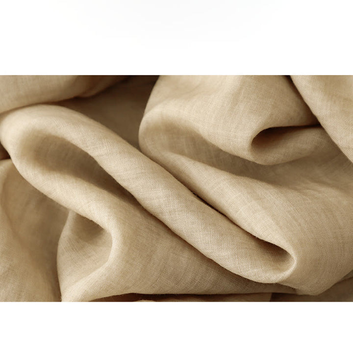 Buddha Stones Commute Solid Color Lace Embroidery Design Cotton Women's Wide Leg Cropped Pants With Pockets - image 22