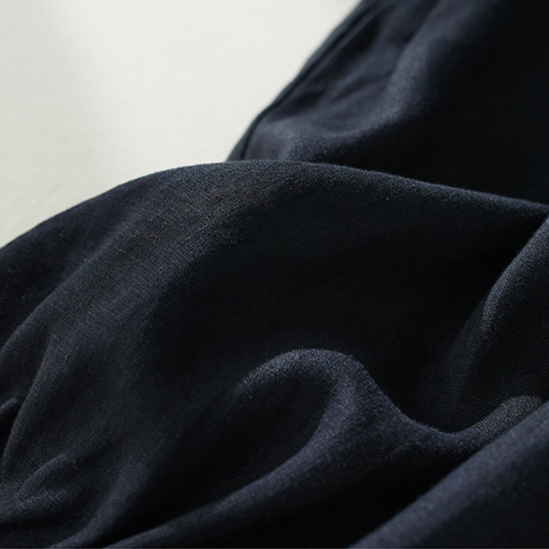 Buddha Stones Commute Pure Color High Waist Women's Harem Pants With Pockets - image 20