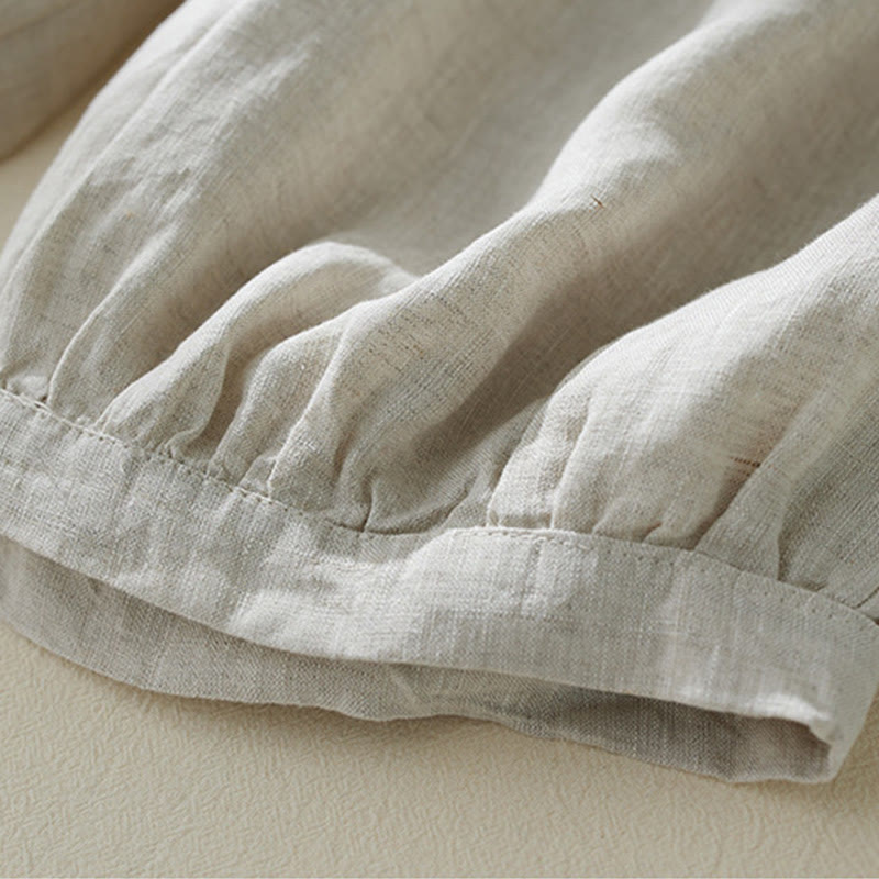 Buddha Stones Commute Pure Color High Waist Women's Harem Pants With Pockets - image 14