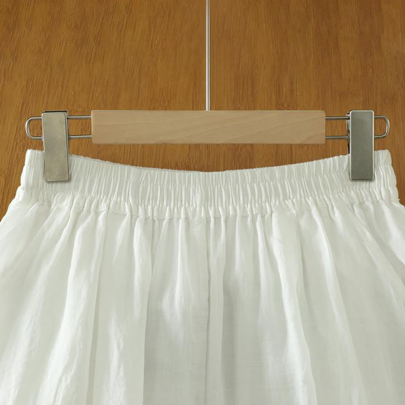 Buddha Stones Commute Pure Color Simple Design Women's Ankle-Length Harem Pants With Pockets - image 7