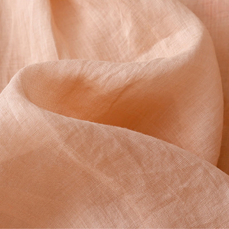 Buddha Stones Rose Vine Embroidery Design Women's Cotton Linen Three Quarter Sleeve Shirt - image 4