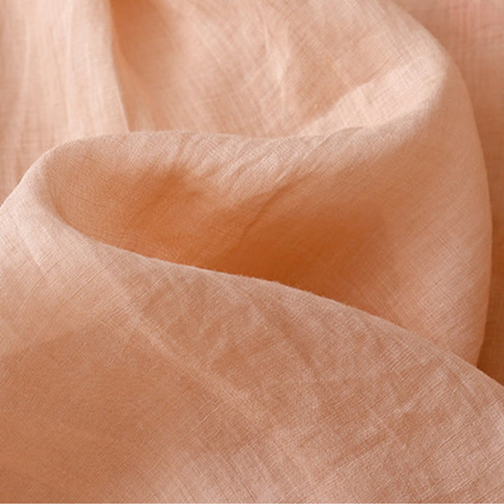 Buddha Stones Rose Vine Embroidery Design Women's Cotton Linen Three Quarter Sleeve Shirt - image 4