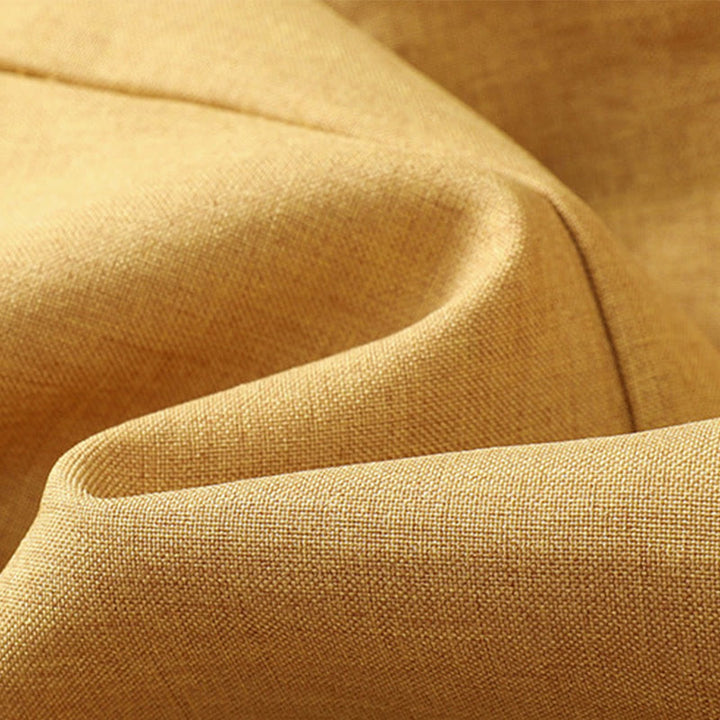 Buddha Stones Plain Button Crew Neck Design Women's Cotton Linen Three Quarter Sleeve Shirt - image 9