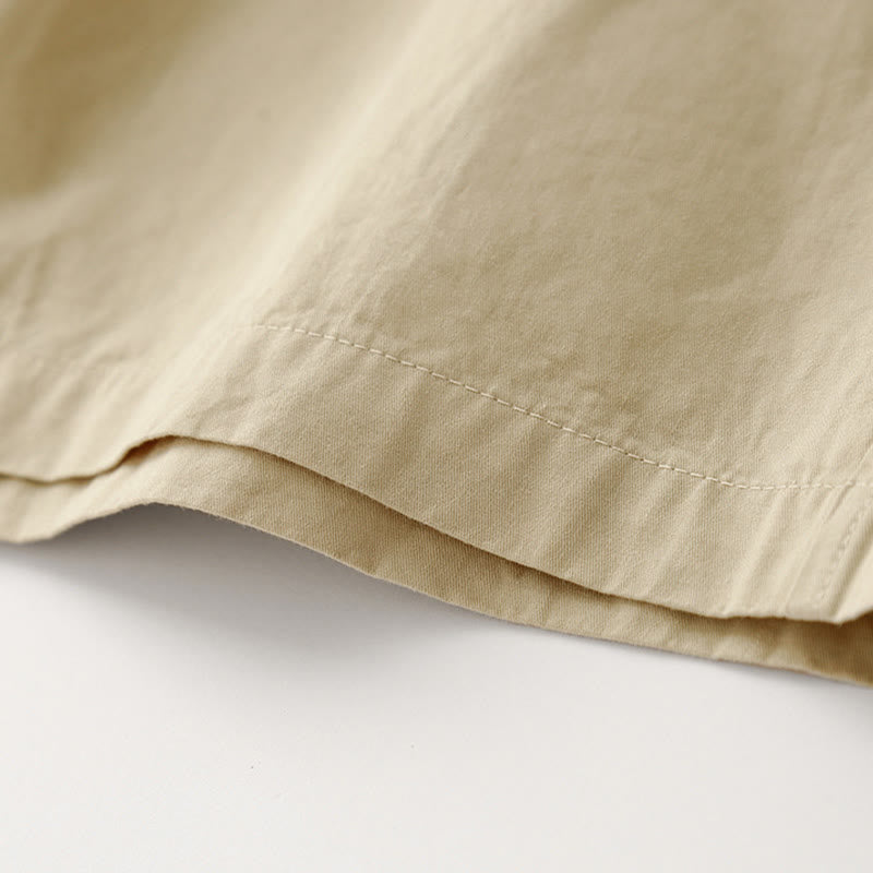 Buddha Stones Spring Commute Solid Color High Waist Women's Wide Leg Cotton Linen Pants With Pockets - image 21