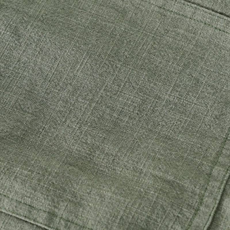 Buddha Stones Commute Fall Solid Color Lapel Men's Long Sleeve Cotton Linen Shirt With Pocket - image 25