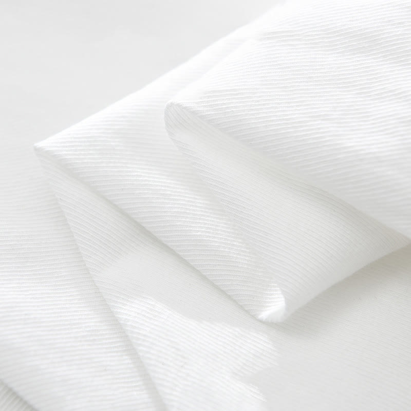 Buddha Stones Artistic Simple Design Embroidery Bamboo Pattern Men's Short Sleeve Cotton Shirt - image 9