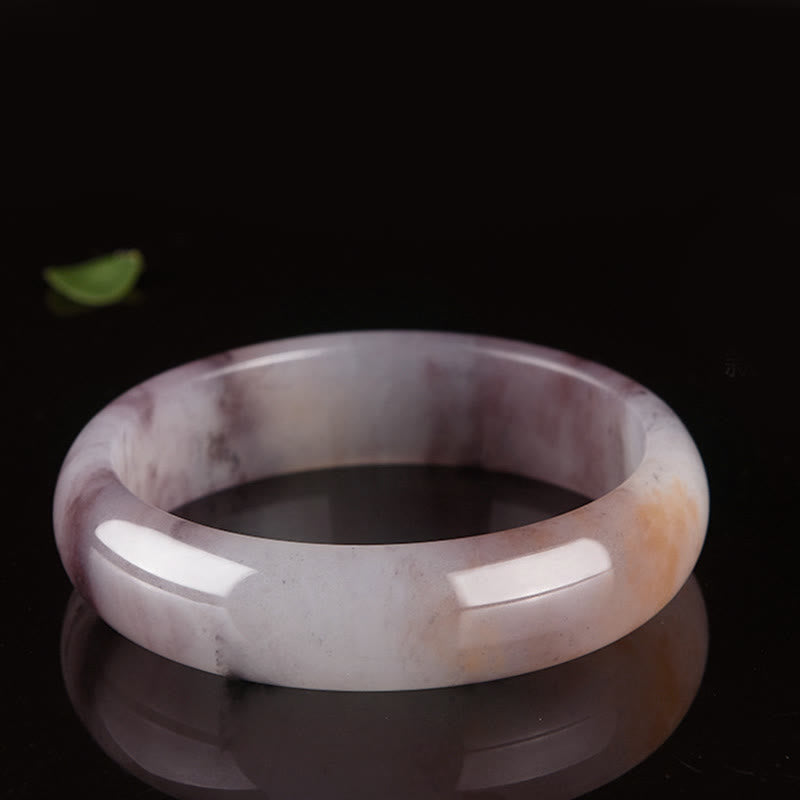 Buddha Stones Purple Jade Happiness Protection Bracelet Bangle - image 5