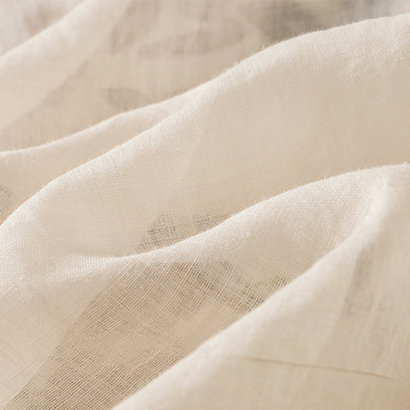 Buddha Stones Retro Embroidery Floral Three Quarter Sleeve Women's Cotton T-Shirt - image 7