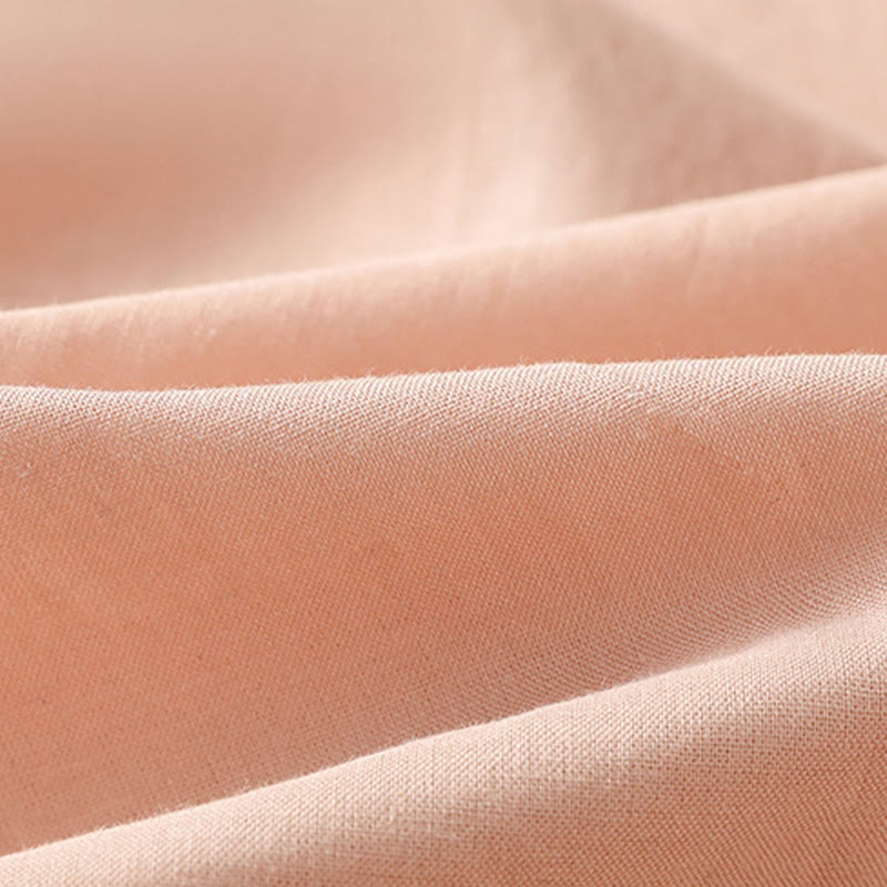 Buddha Stones Embroidery Pleated Buttons Long Lantern Sleeve Women's Cotton Shirt - image 17