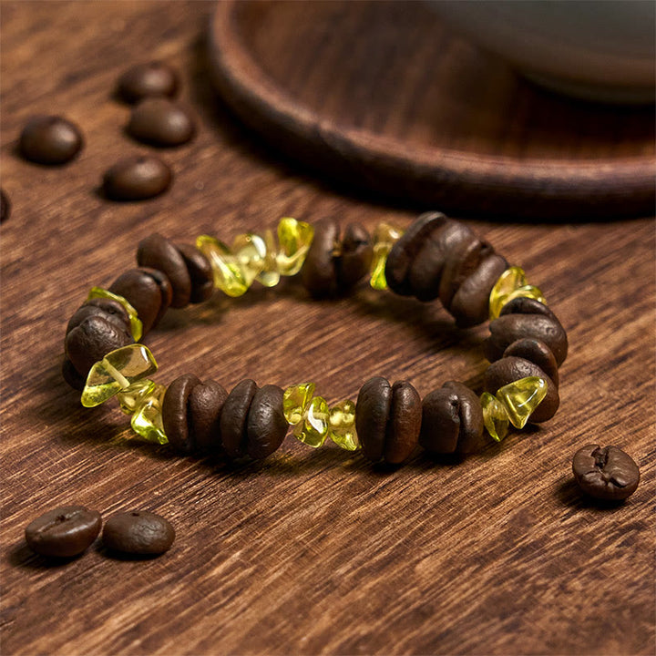 Buddha Stones Handmade Natural Coffee Beans Amethyst Citrine Amazonite Irregular Crystal Bracelet - image 37
