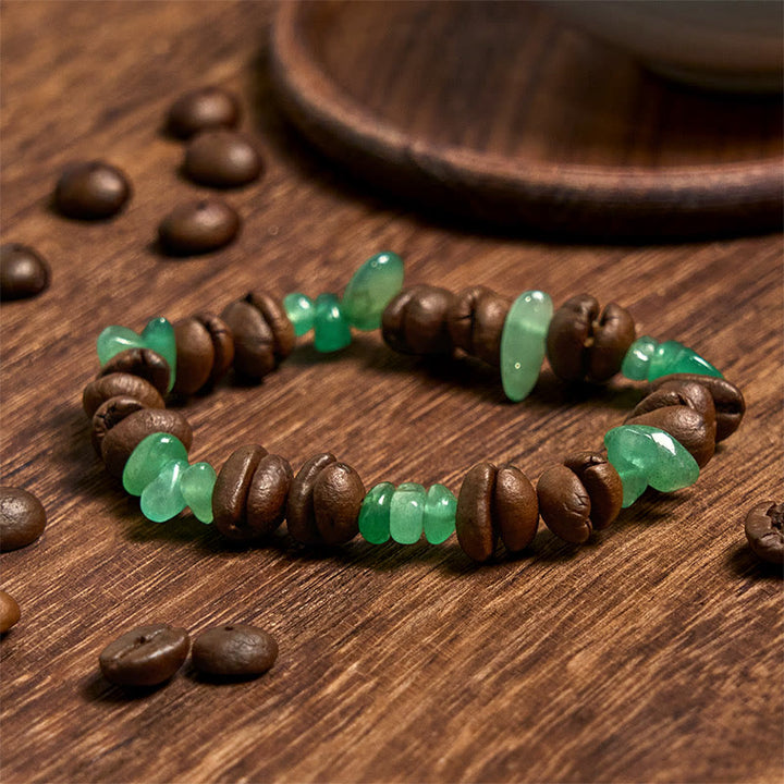 Buddha Stones Handmade Natural Coffee Beans Amethyst Citrine Amazonite Irregular Crystal Bracelet - image 27