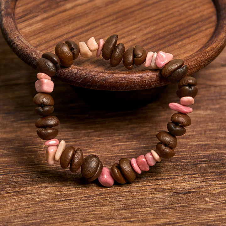 Buddha Stones Handmade Natural Coffee Beans Amethyst Citrine Amazonite Irregular Crystal Bracelet - image 18