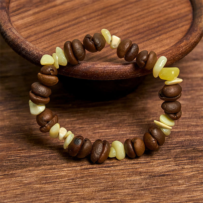 Buddha Stones Handmade Natural Coffee Beans Amethyst Citrine Amazonite Irregular Crystal Bracelet - image 48