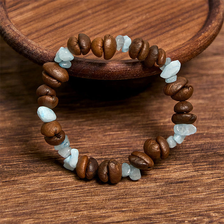 Buddha Stones Handmade Natural Coffee Beans Amethyst Citrine Amazonite Irregular Crystal Bracelet - image 23