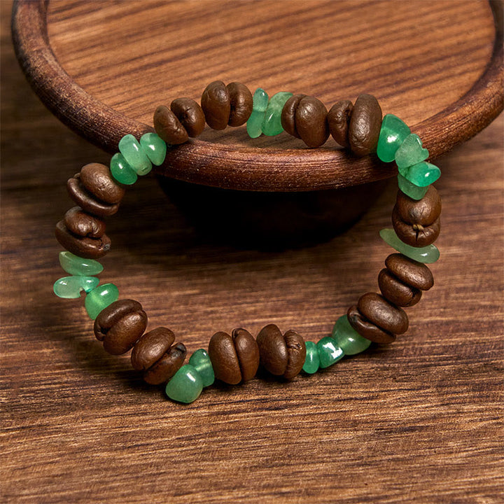 Buddha Stones Handmade Natural Coffee Beans Amethyst Citrine Amazonite Irregular Crystal Bracelet - image 28