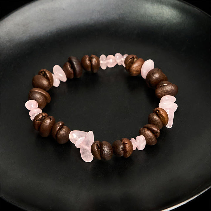 Buddha Stones Handmade Natural Coffee Beans Amethyst Citrine Amazonite Irregular Crystal Bracelet - image 34