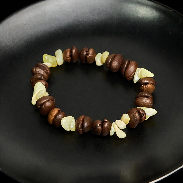 Buddha Stones Handmade Natural Coffee Beans Amethyst Citrine Amazonite Irregular Crystal Bracelet - image 49