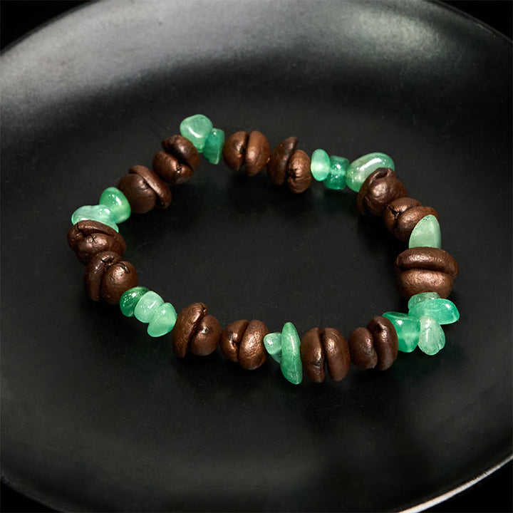 Buddha Stones Handmade Natural Coffee Beans Amethyst Citrine Amazonite Irregular Crystal Bracelet - image 29