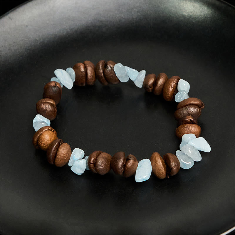 Buddha Stones Handmade Natural Coffee Beans Amethyst Citrine Amazonite Irregular Crystal Bracelet - image 24