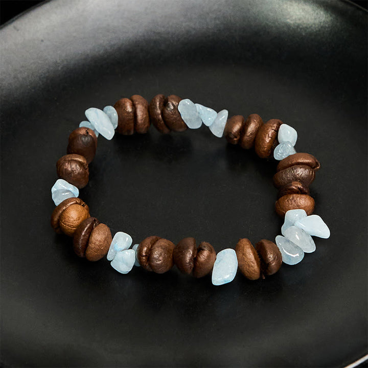 Buddha Stones Handmade Natural Coffee Beans Amethyst Citrine Amazonite Irregular Crystal Bracelet - image 24