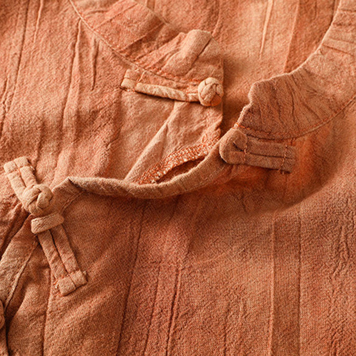 Buddha Stones Retro Frog-Button Design Women's Cotton Sleeveless Vest - image 6