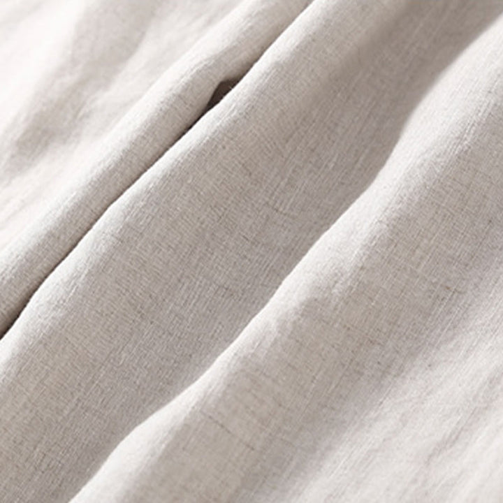 Buddha Stones Plain Lace Women's Harem Cotton Linen Pants With Pockets - image 18