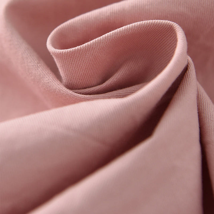 Buddha Stones Casual Plain Cotton High Waist Women's Wide Leg Capri Cropped Pants With Pockets - image 16