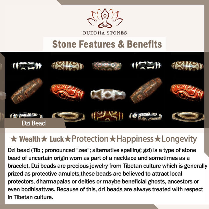 Buddha Stones Tibet 108 Beads Bone Beads Dzi Bead Strength Mala
