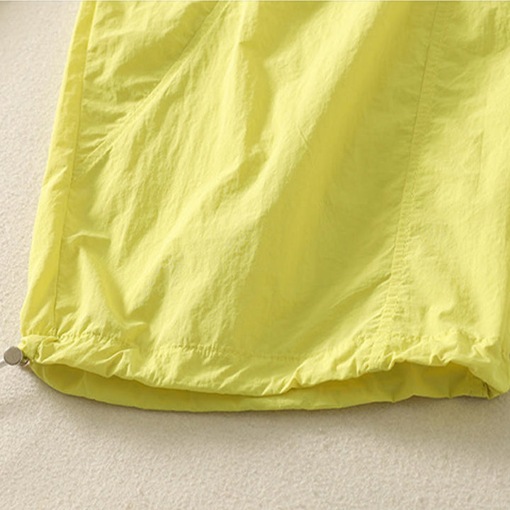 Buddha Stones Summer Vintage Plain Drawstring Cuffed Women's Pants With Pockets - image 31