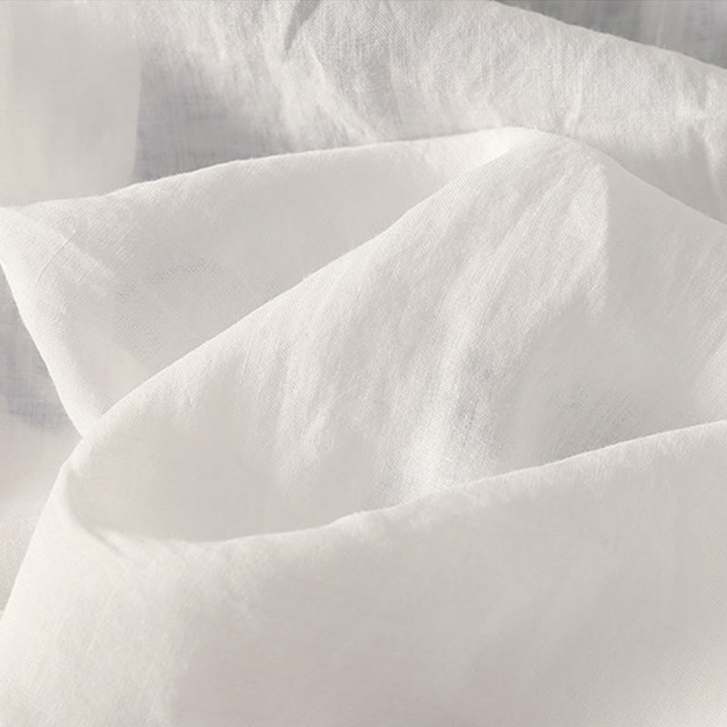 Buddha Stones Embroidered V-neck Casual Women's Cotton Linen Half Sleeve T-shirt - image 23