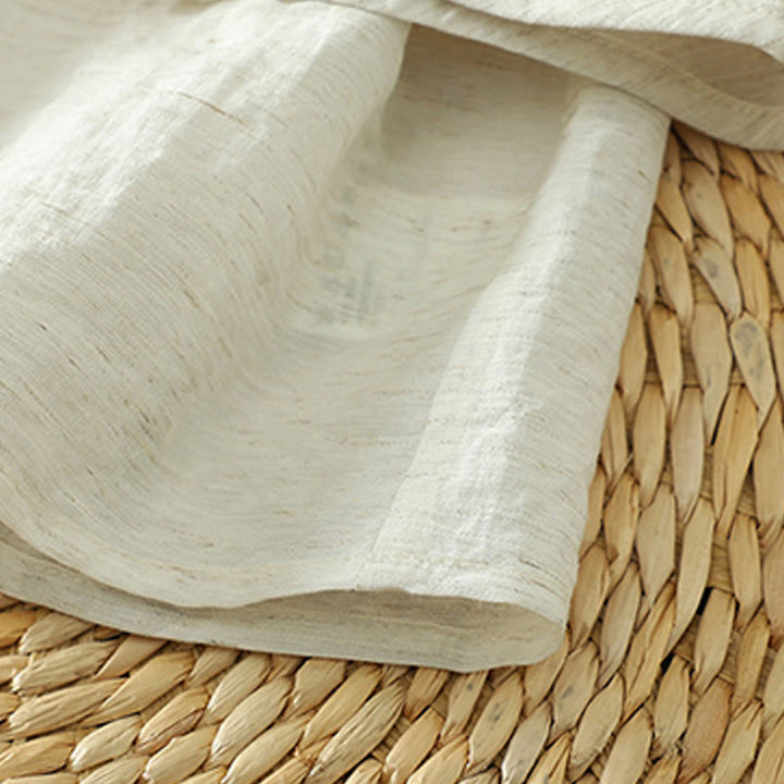 Buddha Stones White Plain Button Three Quarter Sleeve Women's Shirt - image 9