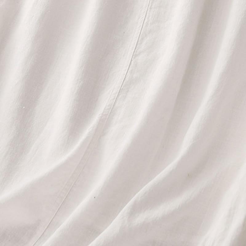 Buddha Stones Drawstring A-line Elastic Waist Cotton Women's Skirt - image 10