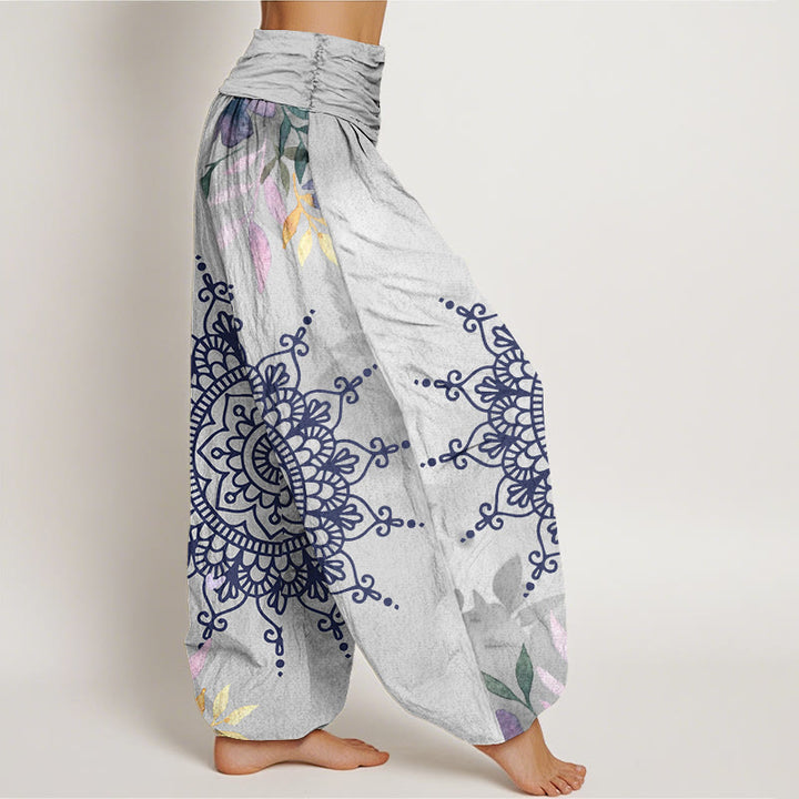 Buddha Stones Cotton Casual Mandala Pattern Women's Harem Pants - image 9
