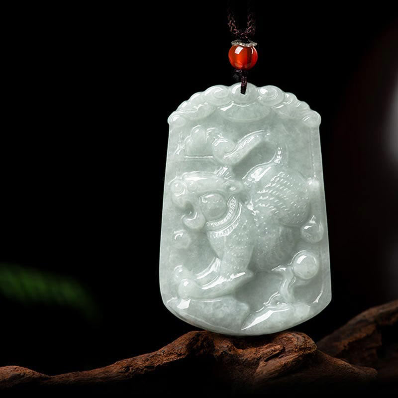 Buddha Stones Natural Jade 12 Chinese Zodiac Abundance Amulet Pendant Necklace - Tiger - image 15