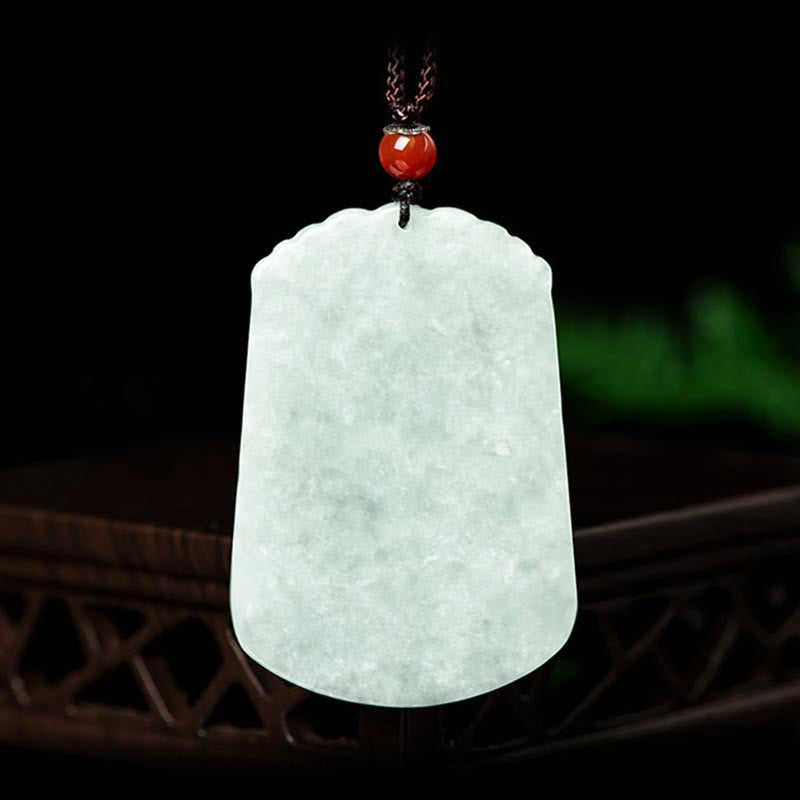Buddha Stones Natural Jade 12 Chinese Zodiac Abundance Amulet Pendant Necklace - image 2