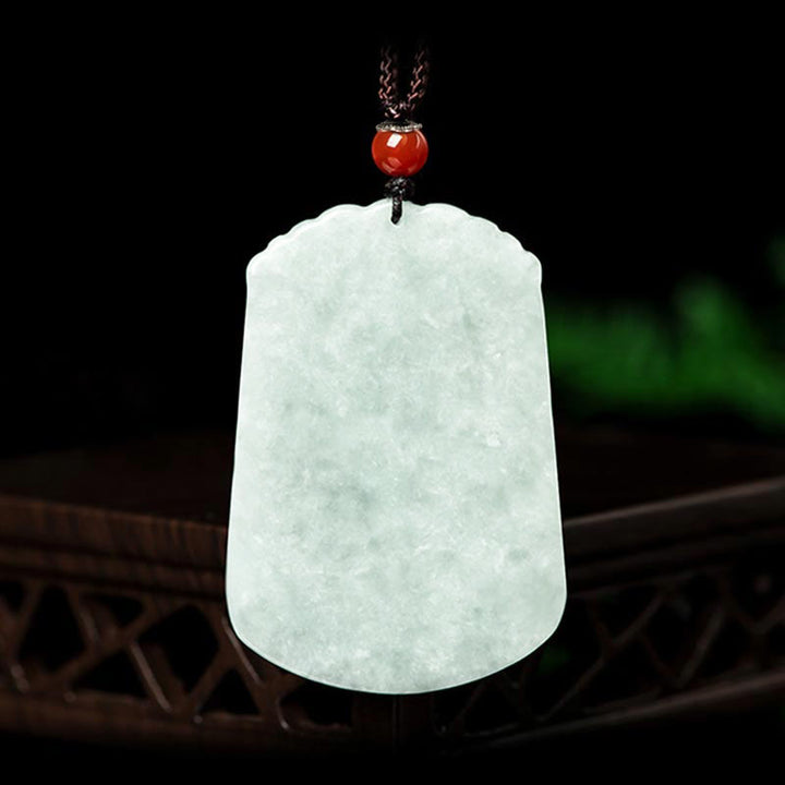 Buddha Stones Natural Jade 12 Chinese Zodiac Abundance Amulet Pendant Necklace - image 2