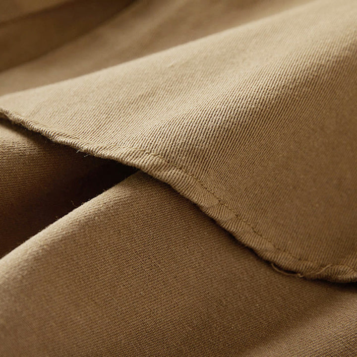 Buddha Stones Fall Irregular Design Long Sleeve Women's Cotton Linen Lapel Jacket With Pockets - image 4