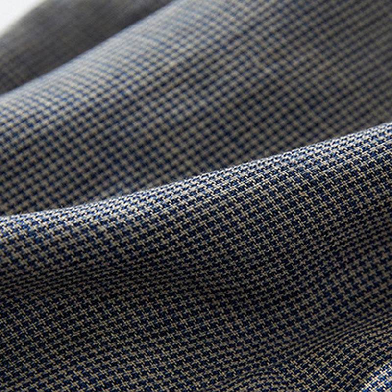 Buddha Stones Commute DimGray Plaid Lantern Long Sleeve Cotton Linen Midi Dress With Pockets - image 6