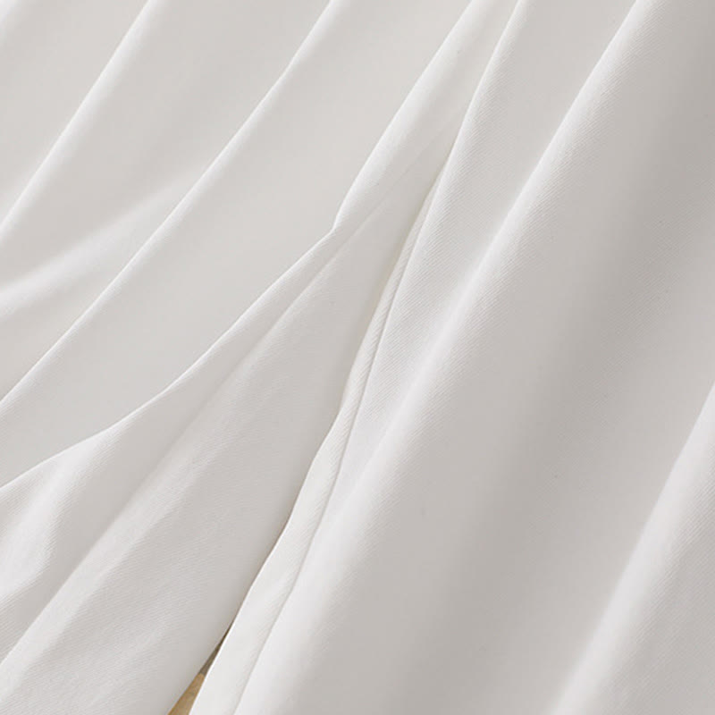 Buddha Stones Summer Button Ruffled Ankle-Length Women's Pants With Pockets - image 8