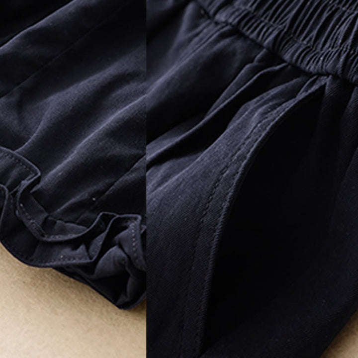 Buddha Stones Summer Button Ruffled Ankle-Length Women's Pants With Pockets - image 2