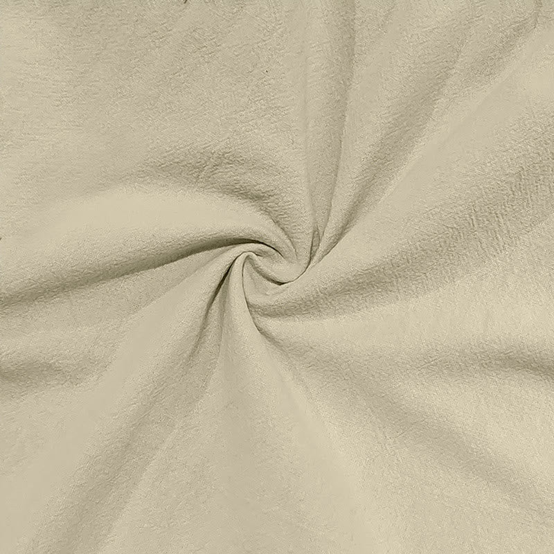 Buddha Stones Solid Color Linen Drawstring Men's Cargo Pants With Pockets - image 26