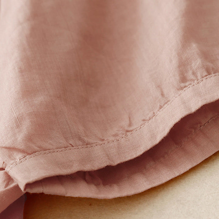 Buddha Stones Embroidered Front Button Design Women's Cotton Three Quarter Sleeve Shirt - image 22