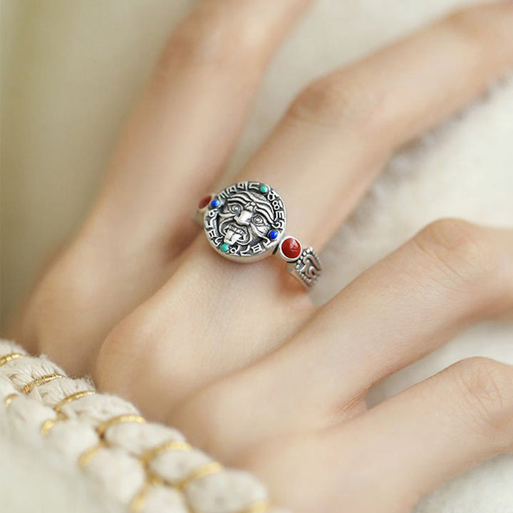 Buddha Stones Zakiram Copper Adjustable Wealth Open Ring - image 8