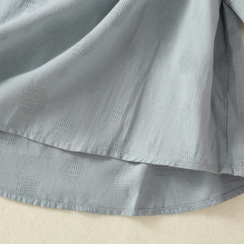 Buddha Stones 2pcs Plain Women's Short Sleeve Shirt Harem Pants Meditation Clothing Set - image 5