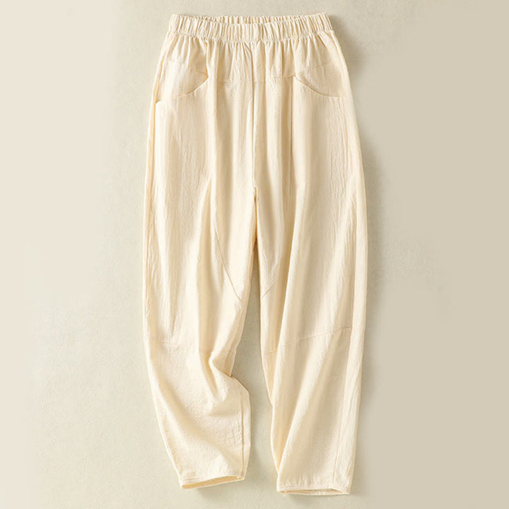 Buddha Stones 2pcs Plain Women's Short Sleeve Shirt Harem Pants Meditation Clothing Set - image 10