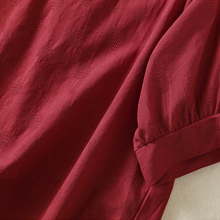 Buddha Stones 2pcs Plain Women's Short Sleeve Shirt Harem Pants Meditation Clothing Set - image 30