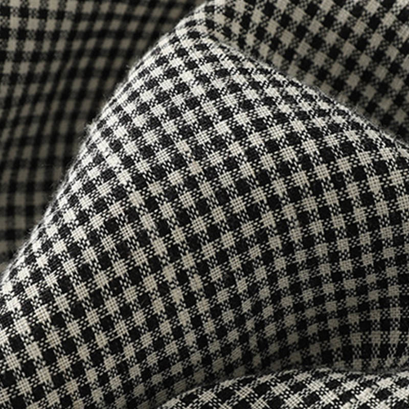 Buddha Stones Plaid Pattern Drawstring Women's Cotton Linen Harem Pants With Pockets - image 5