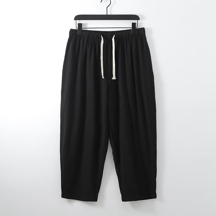 Buddha Stones 2Pcs Cotton Kimono Ankle-Length Pants Men's Meditation Cloth Set - image 8