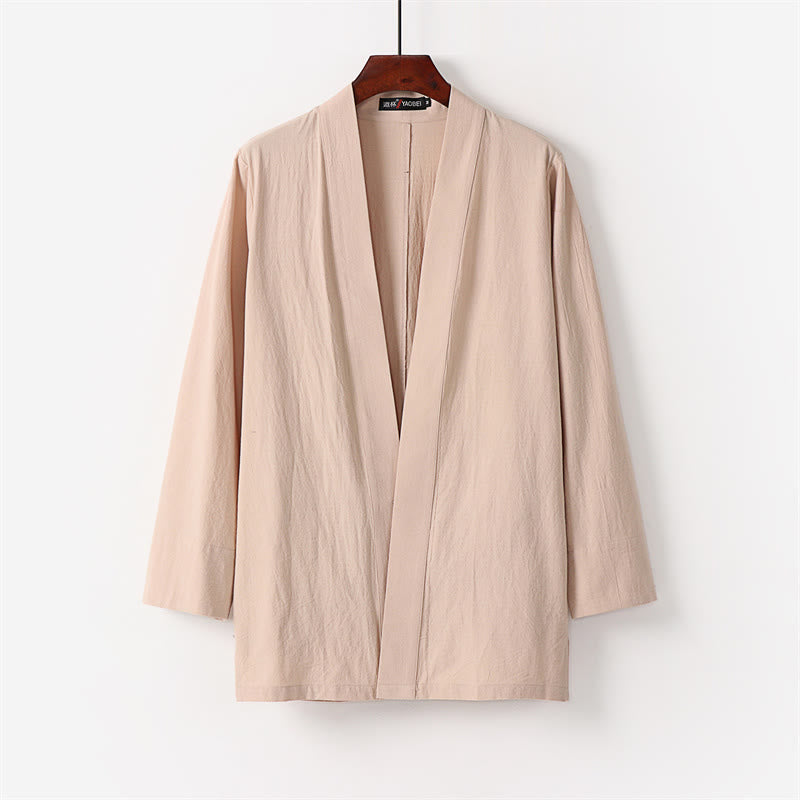 Buddha Stones 2Pcs Cotton Kimono Ankle-Length Pants Men's Meditation Cloth Set - image 10